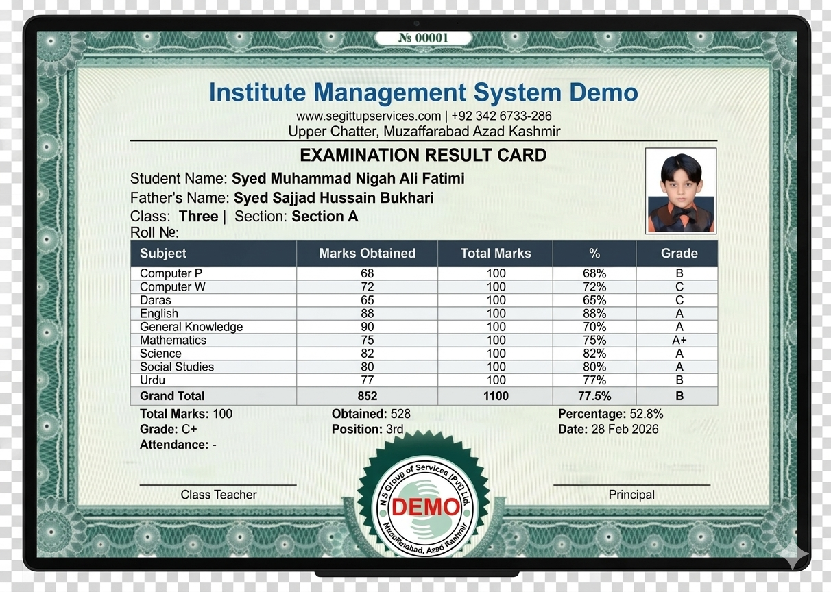 i-Pulse360 Result Card - Desktop View